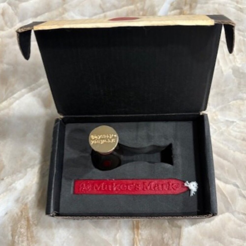 Maker's Mark Bourbon Whiskey Red Wax Letter Sealing Logo Stamp Ambassador's Gift - Picture 3 of 5
